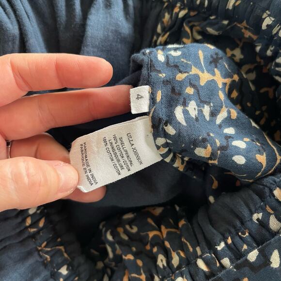 Ulla Johnson Terra Jumpsuit in Azul Size 4 Navy Blue Lightweight Cotton Tassels - Picture 16 of 16